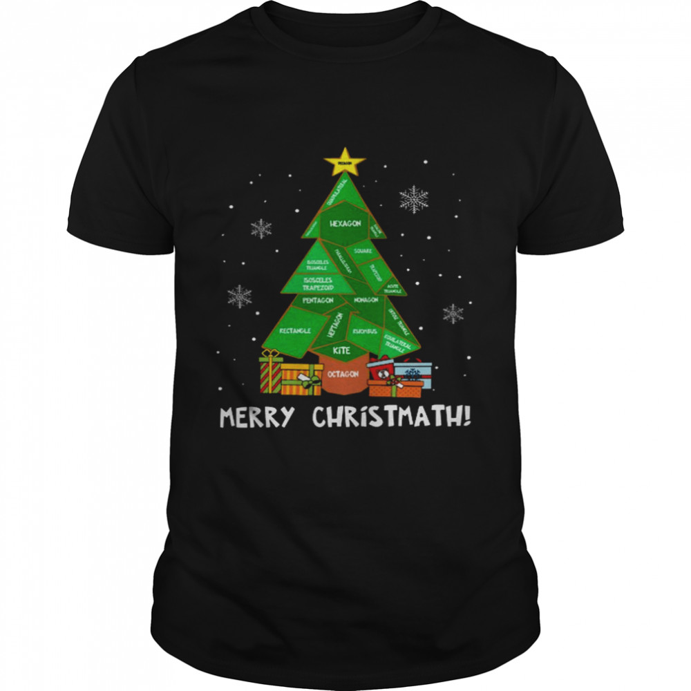 Merry christmath Tree Hexagon shirt
