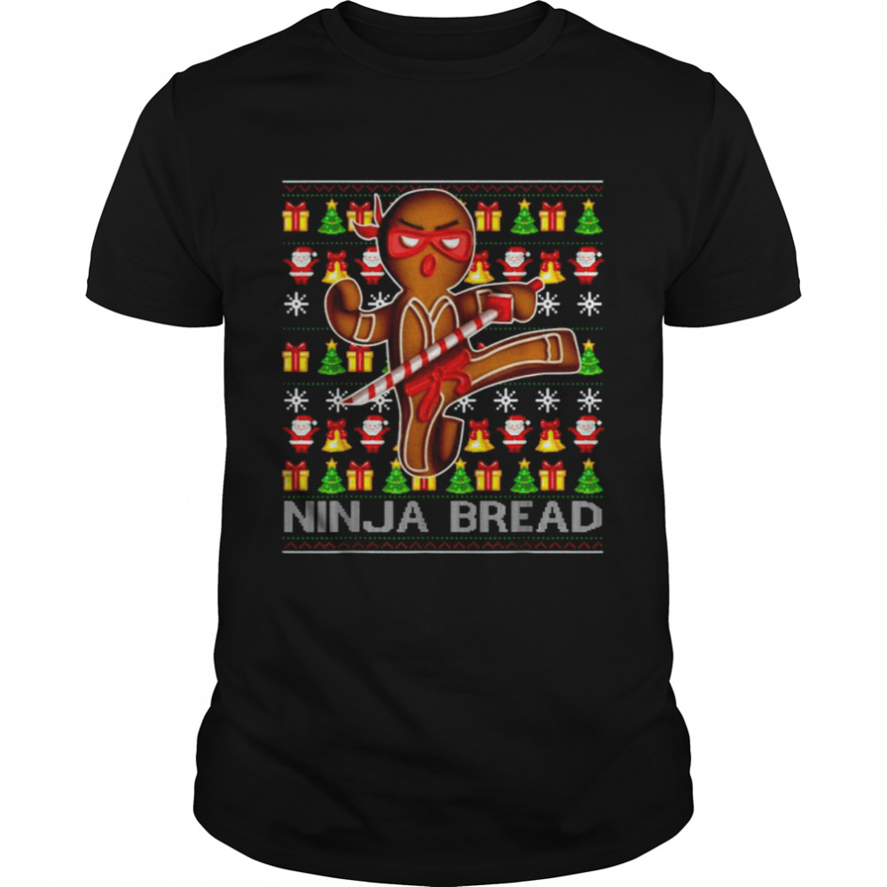 Ninja Bread Gingerbread Baking Lovers Ugly Christmas shirt