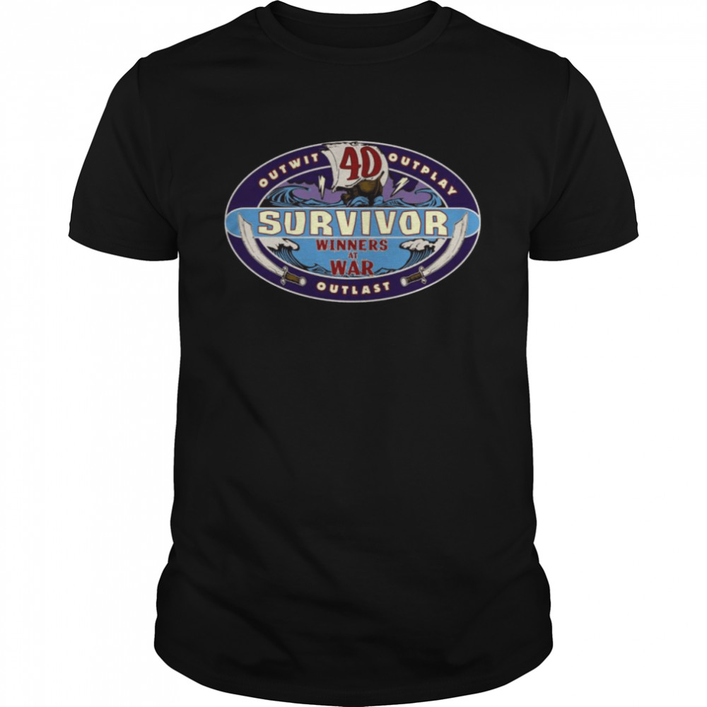 Survivor Season 40 Winners at War Logo Adult Short Sleeve T-Shirt