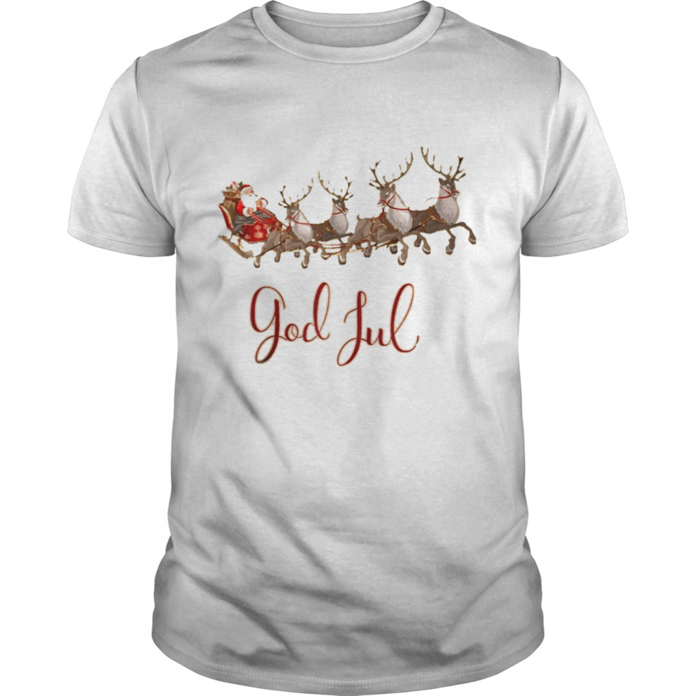 Sweden God jul shirt