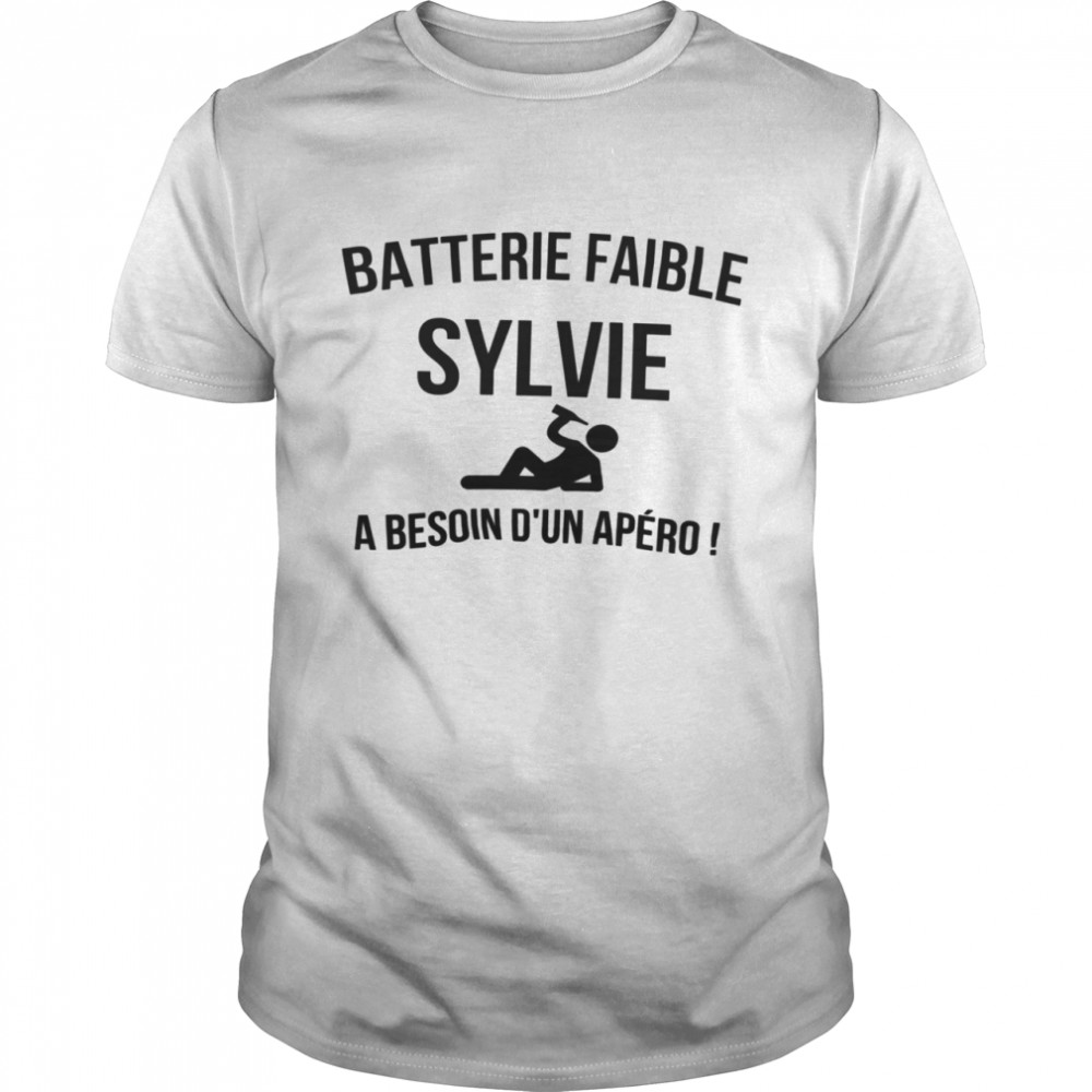 Batterie faible sylvie a besoin d’un apero shirt