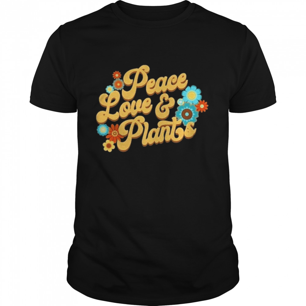 Mumbo Jumbo Peace Love and Plants Script Merch shirt