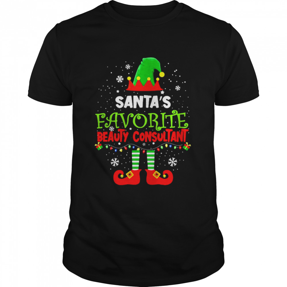 Santa’s Favorite Beauty Consultant Elf Christmas Costume Shirt