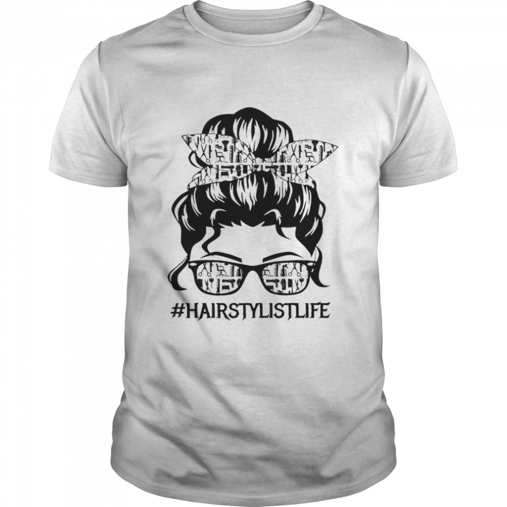 Skull Girl Hairstyle Life Shirt