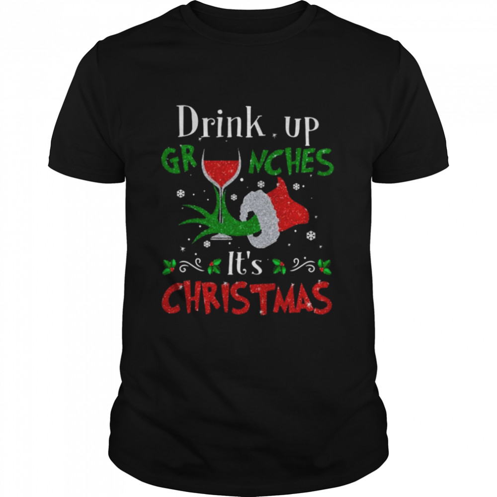 The Grinch hand drink grinches it’s Christmas shirt