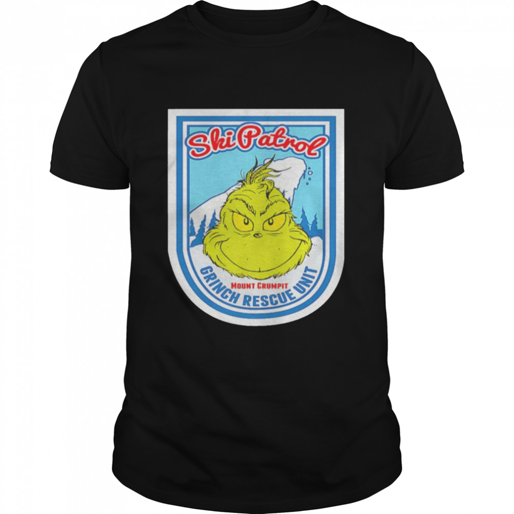 The Grinch ski patrol mount crumpit Grinch rescue unit shirt