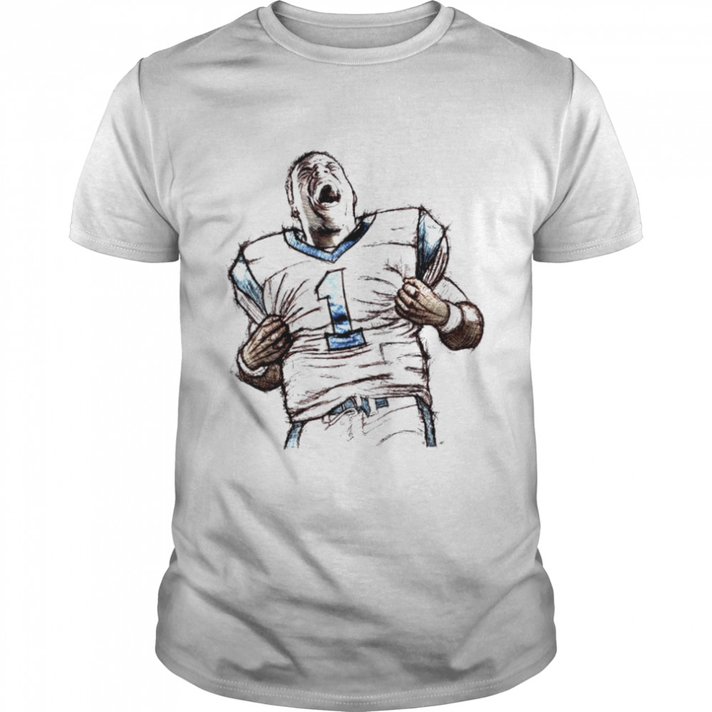 Cam Newton Carolina Panthers Sketch shirt