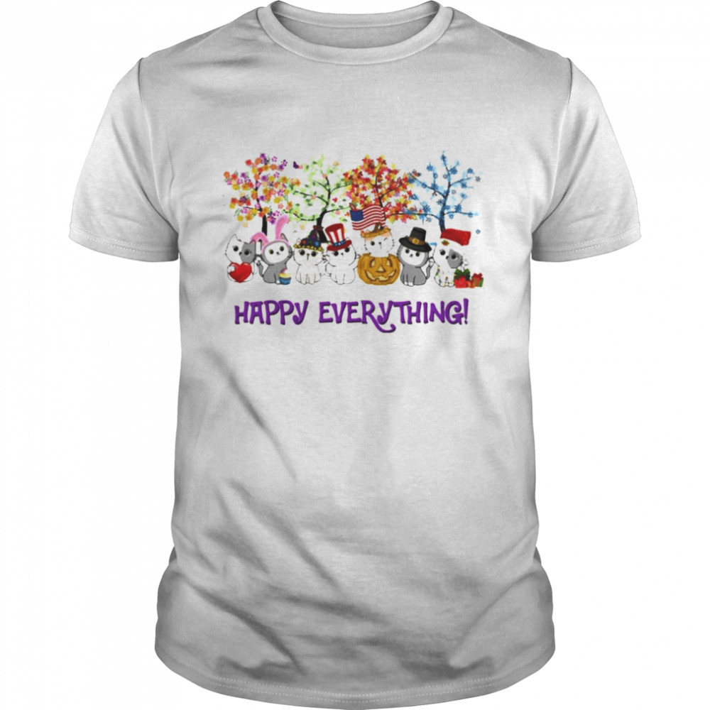 Cat Happy Everthing Holiday 2021 shirt