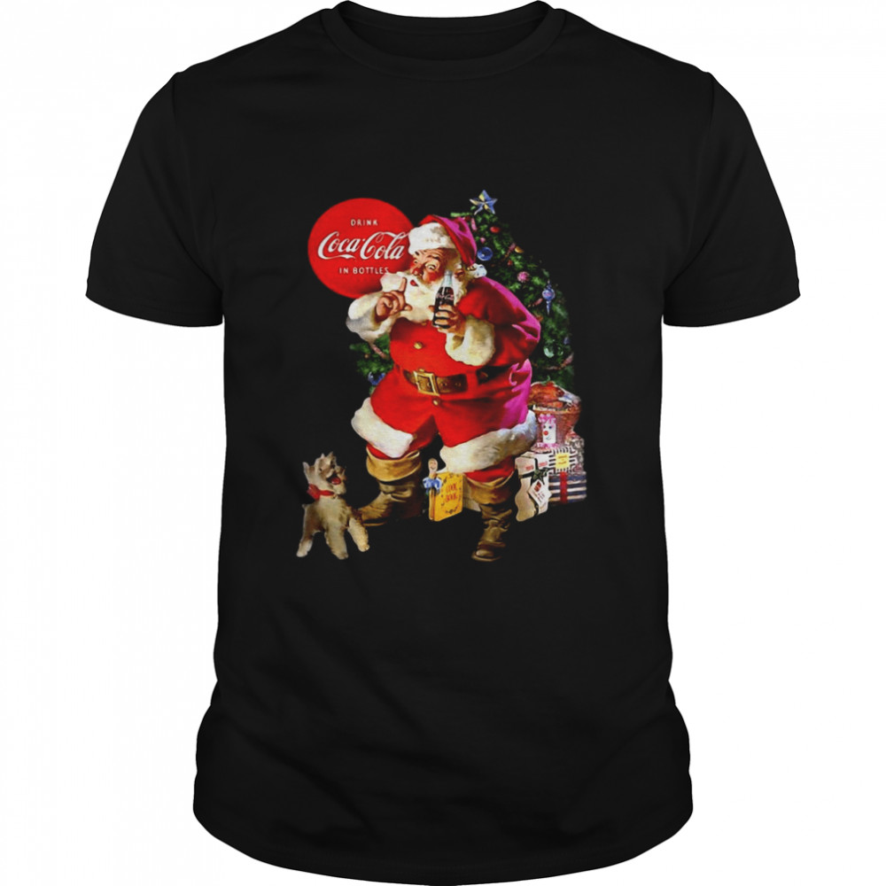 Coca-Cola Santa Claus Christmas Logo Raglan Baseball Tee Shirt