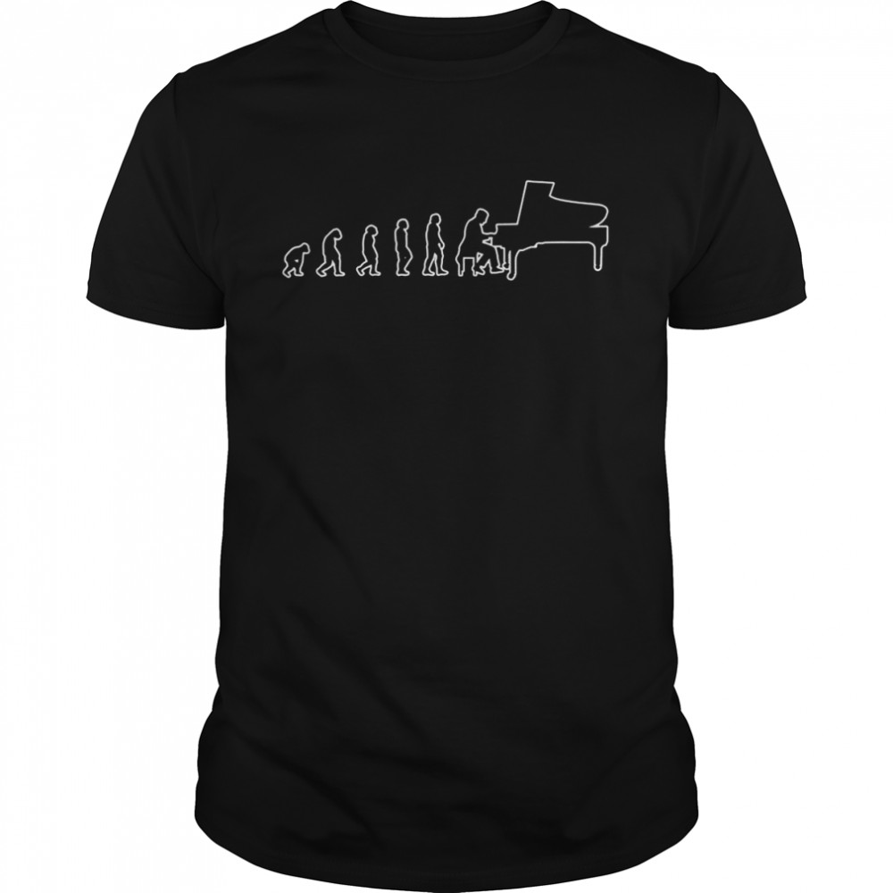 Evolution Piano Player Pianist Shirt