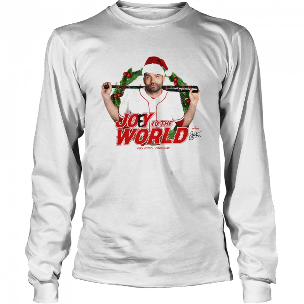 Joey Votto Joey To The World Christmas shirt Long Sleeved T-shirt