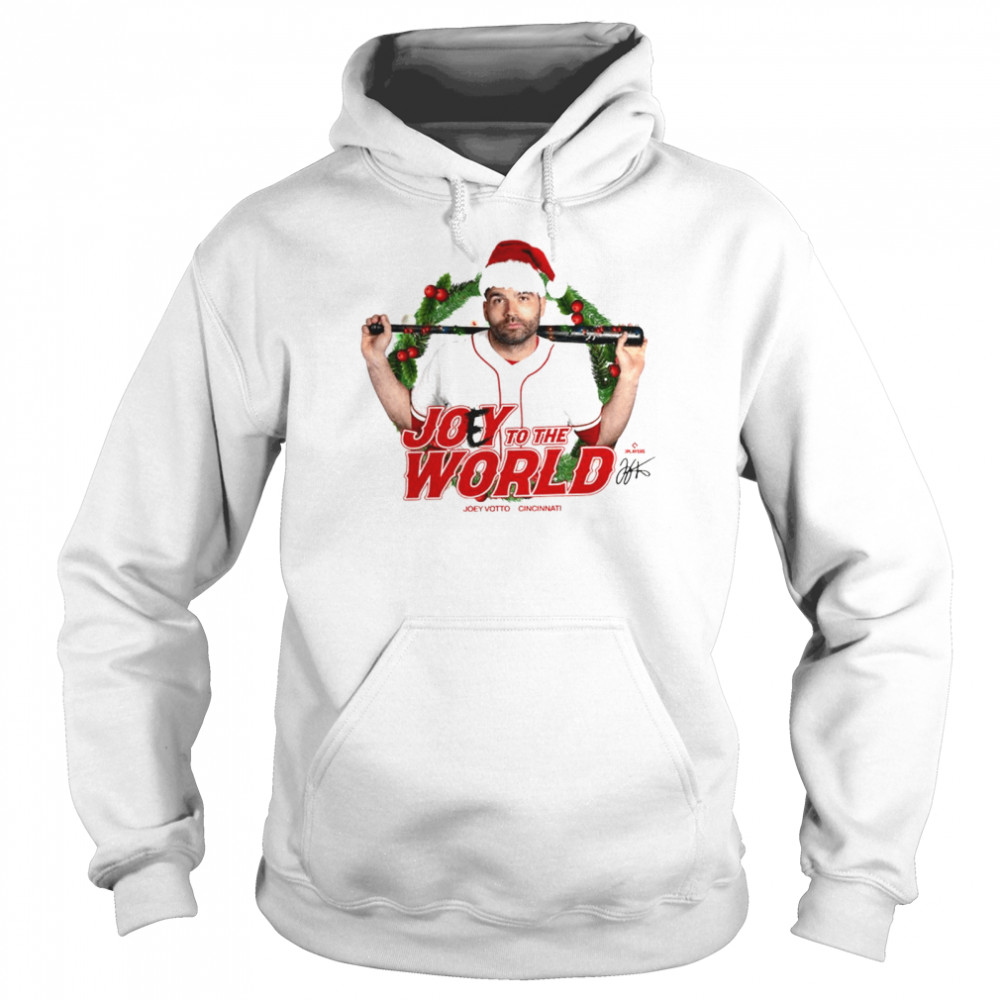 Joey Votto Joey To The World Christmas shirt Unisex Hoodie