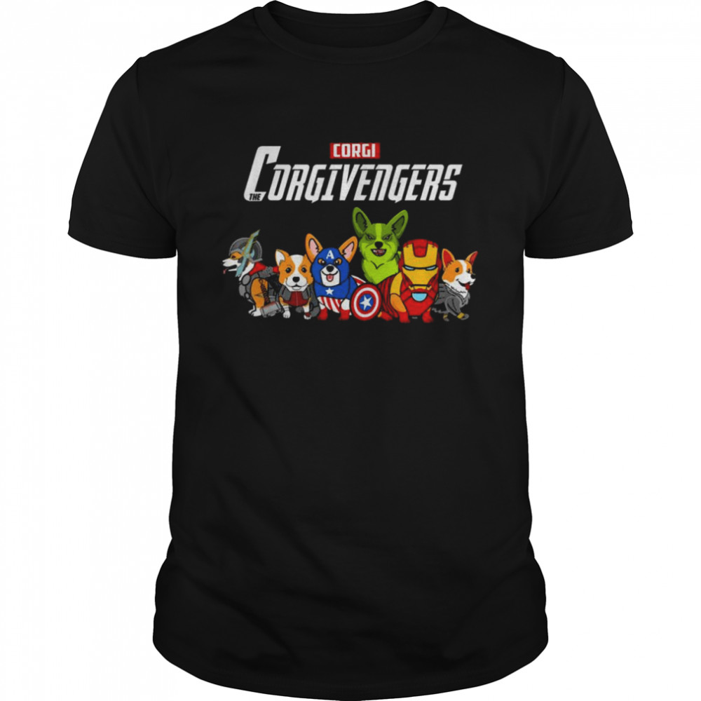 Marvel Avengers Corgi Dog The Corgivengers 2021 Tee Shirt