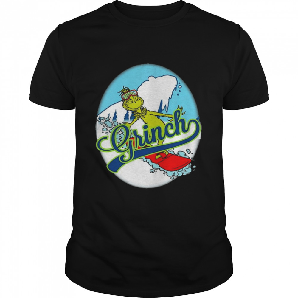 Official The Grinch skiing Snow Merry Christmas Shirt