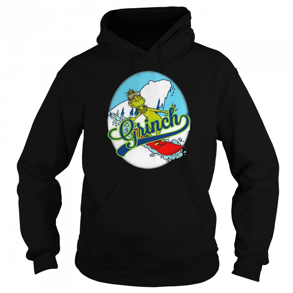 Official The Grinch skiing Snow Merry Christmas  Unisex Hoodie
