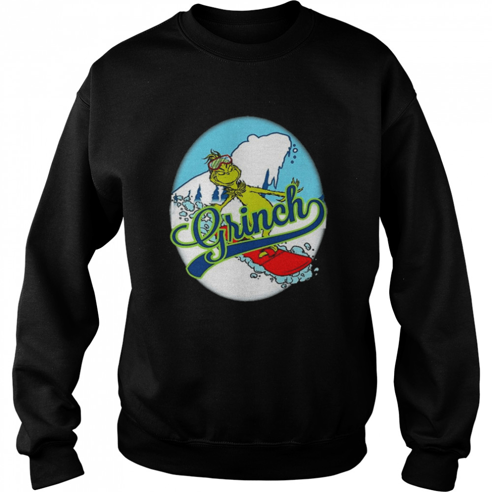 Official The Grinch skiing Snow Merry Christmas  Unisex Sweatshirt