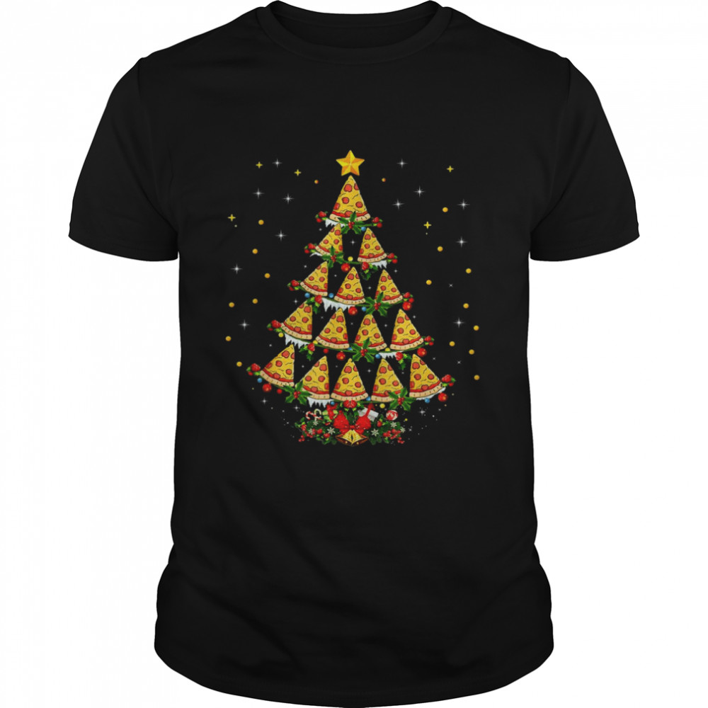 Pizza Fast Food Xmas Pizza Christmas Tree 2021 Shirt