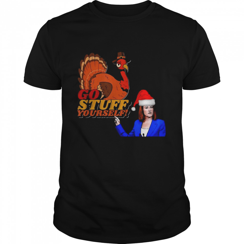 Santa Kamala Harris Turkey go stuff yourself Christmas shirt