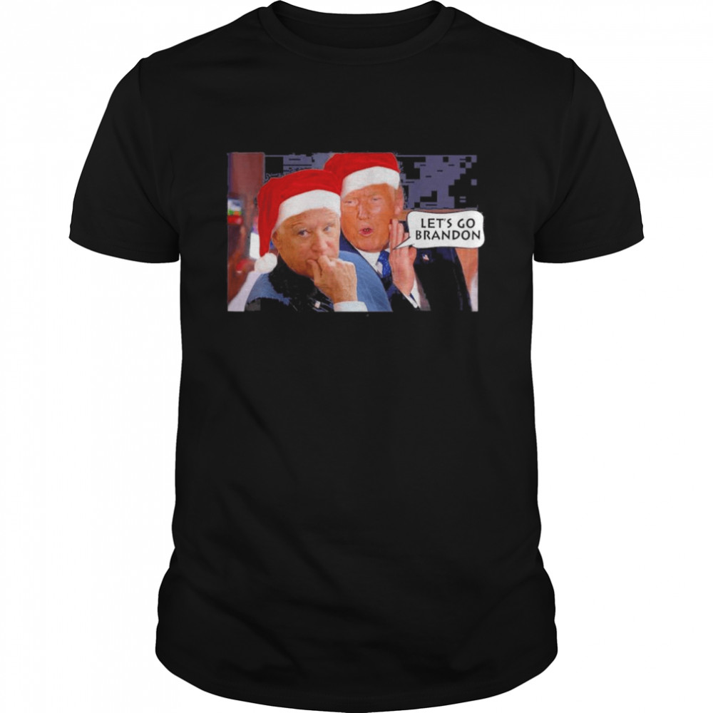 Santa Trump Said Lets Go Biden Brandon Anti-Biden Christmas T-Shirt