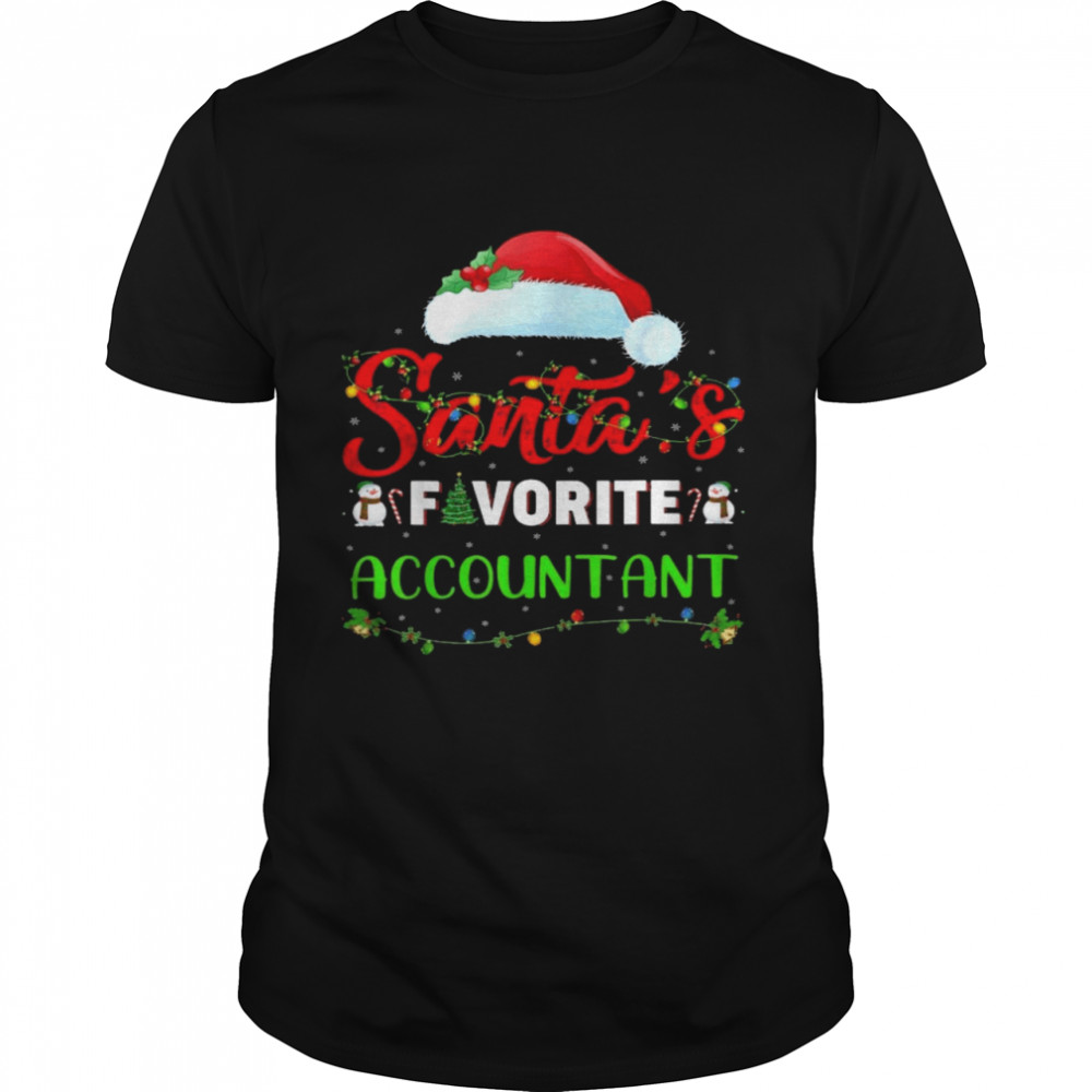 Santa’s favorite accountant shirt