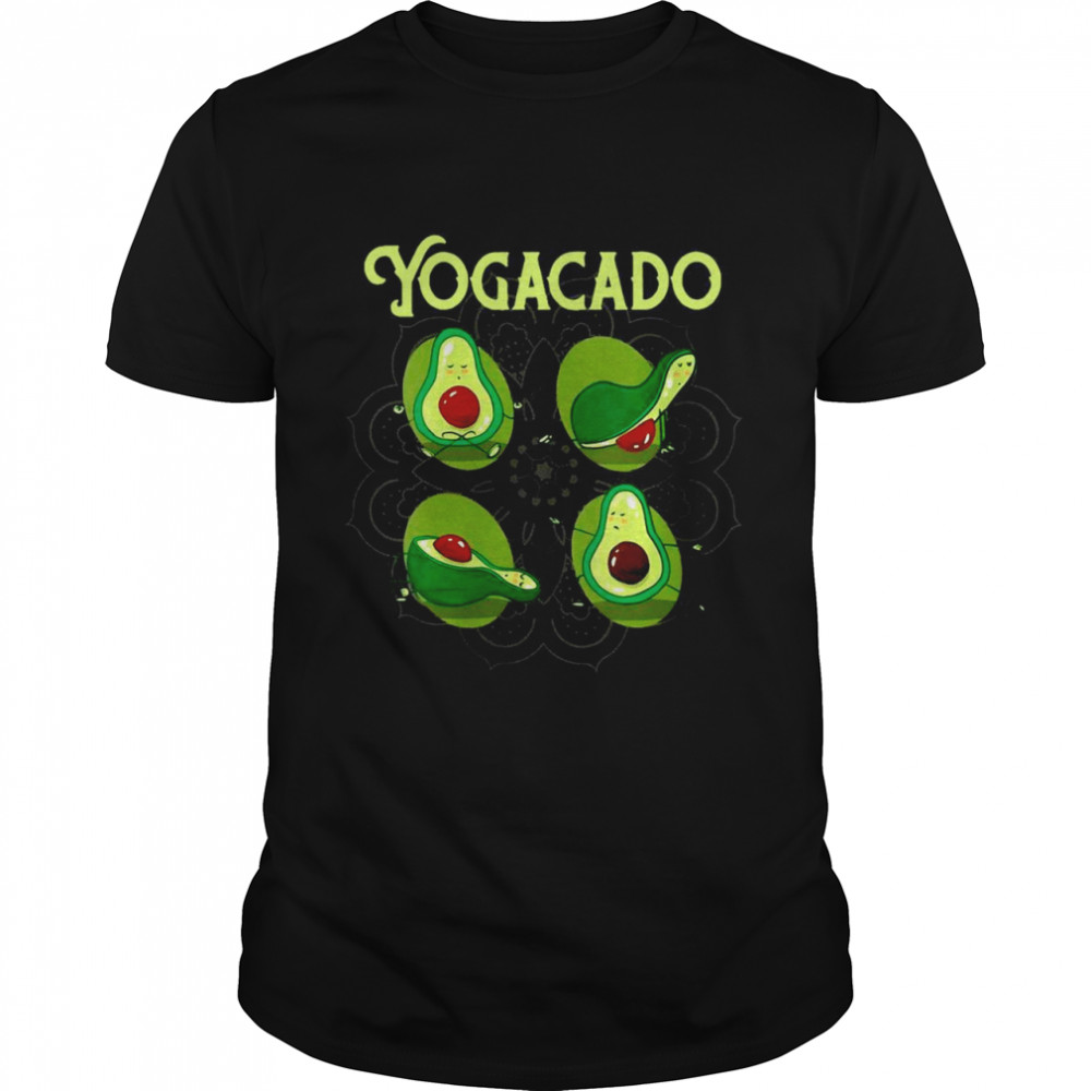 Yogacado Meditation Yoga Poses Namaste Yoga Shirt