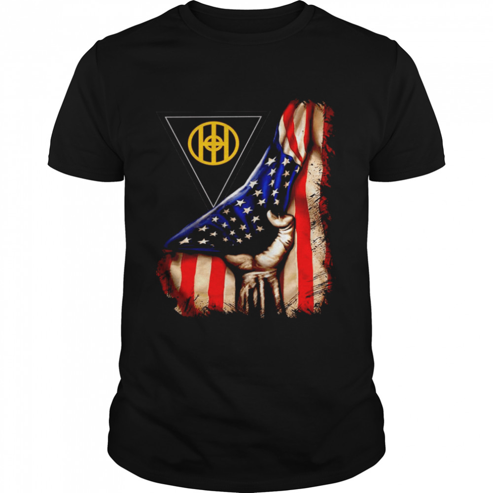 83rd Infantry Division American Flag T-Shirt