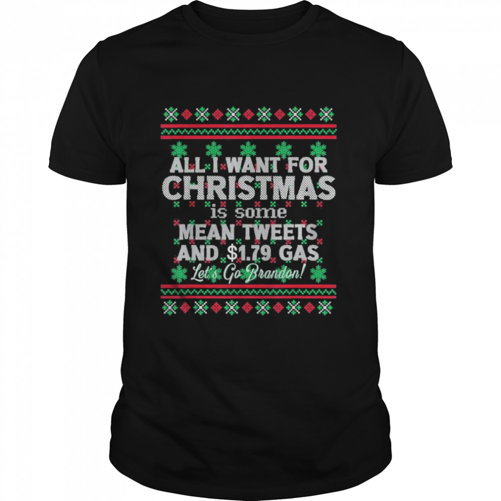 All I want for Christmas Biden Trump Anti-Liberal T-Shirt