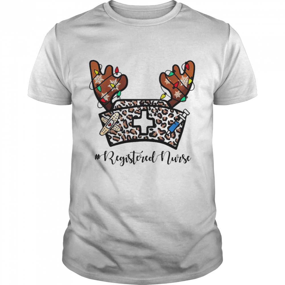 Christmas Reindeer Nurse Hat Registered Nurse Sweater Shirt