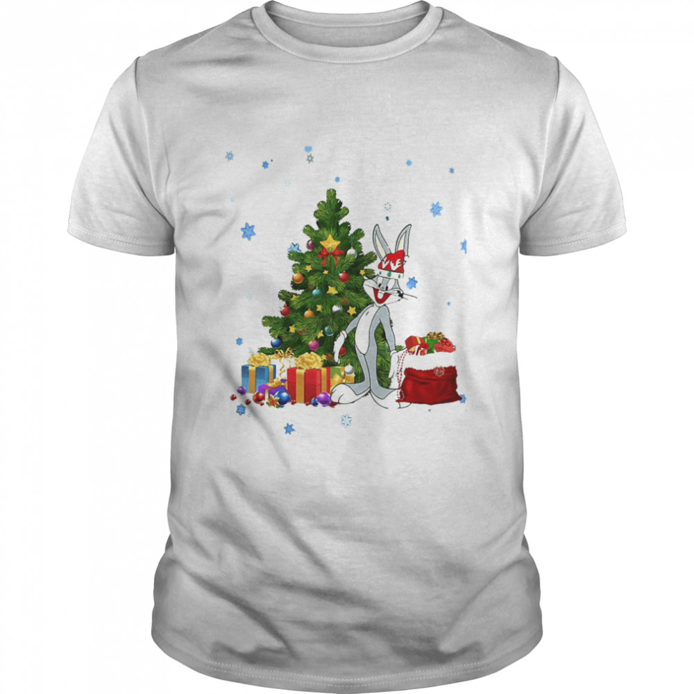 Looney Tunes Bugs Bunny Xmas Tree Sweater Shirt