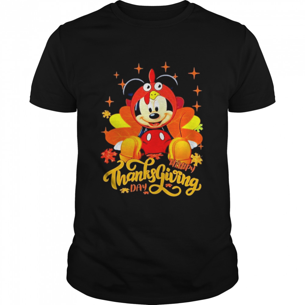 Mickey Mouse happy thanksgiving day shirt