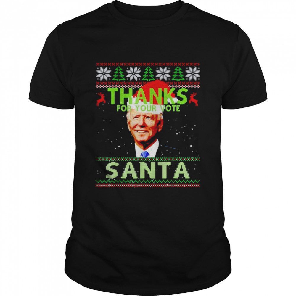 Official biden thanks for your vote Santa Christmas sweater