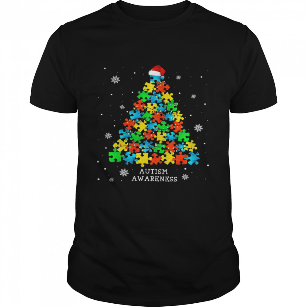 Autism Christmas Tree shirt