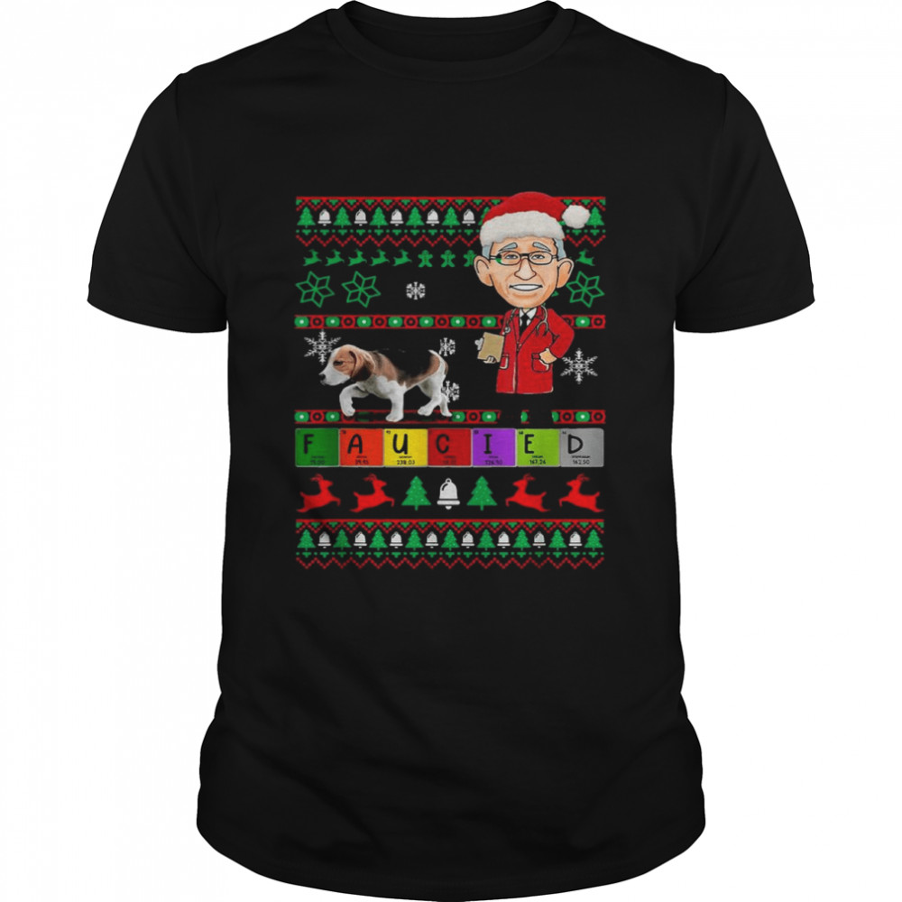 Fauci Lied Faucied Christmas Fauci Mandates Ugly Christmas shirt
