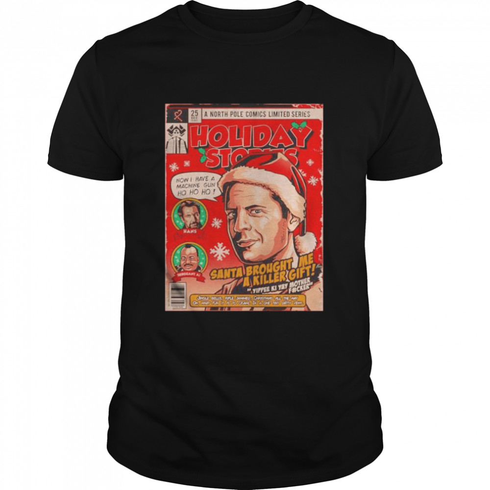 Original a north pole comics limited series holiday stories Santa brought me shirt