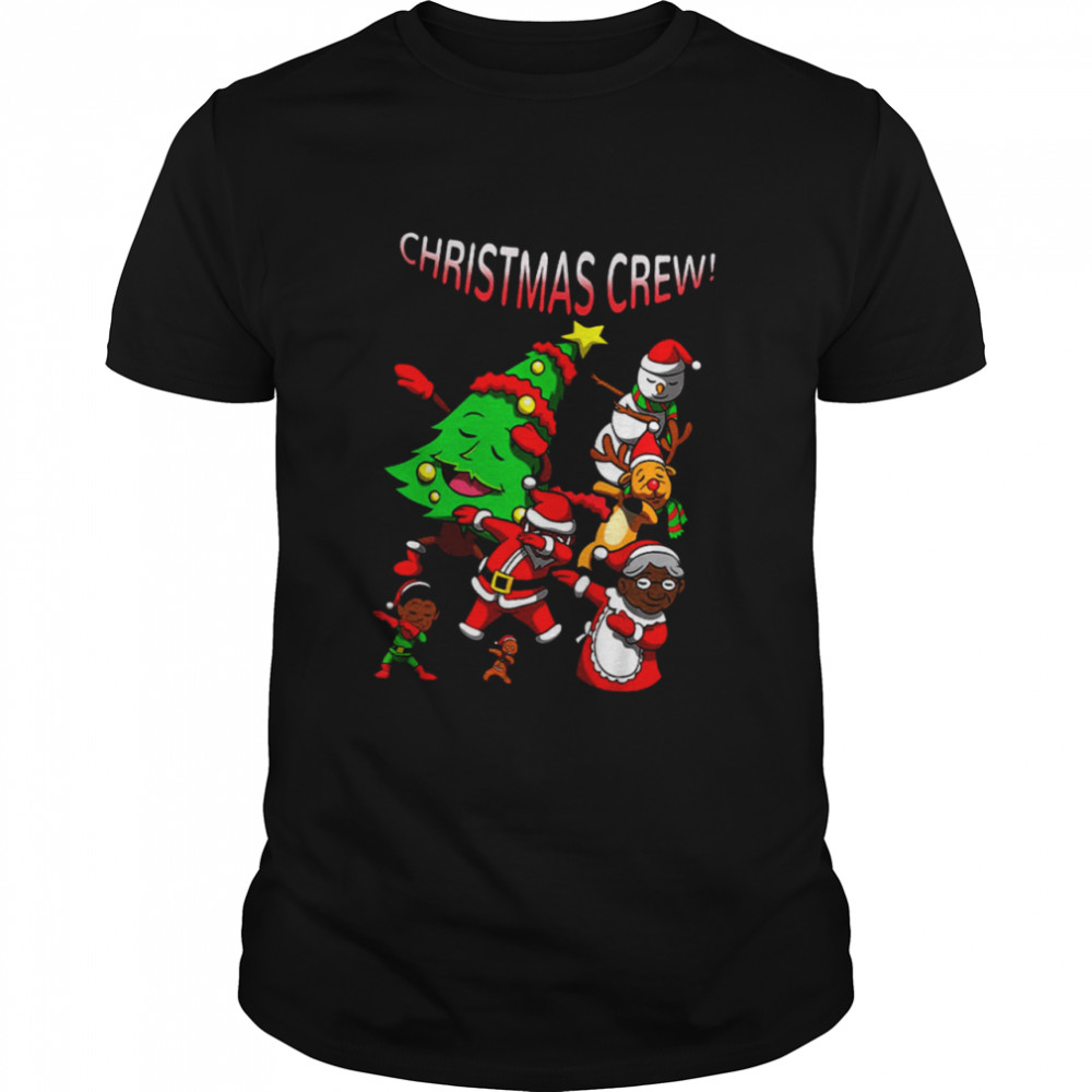 Snowman Santa Reindeer Christmas Crew Shirt