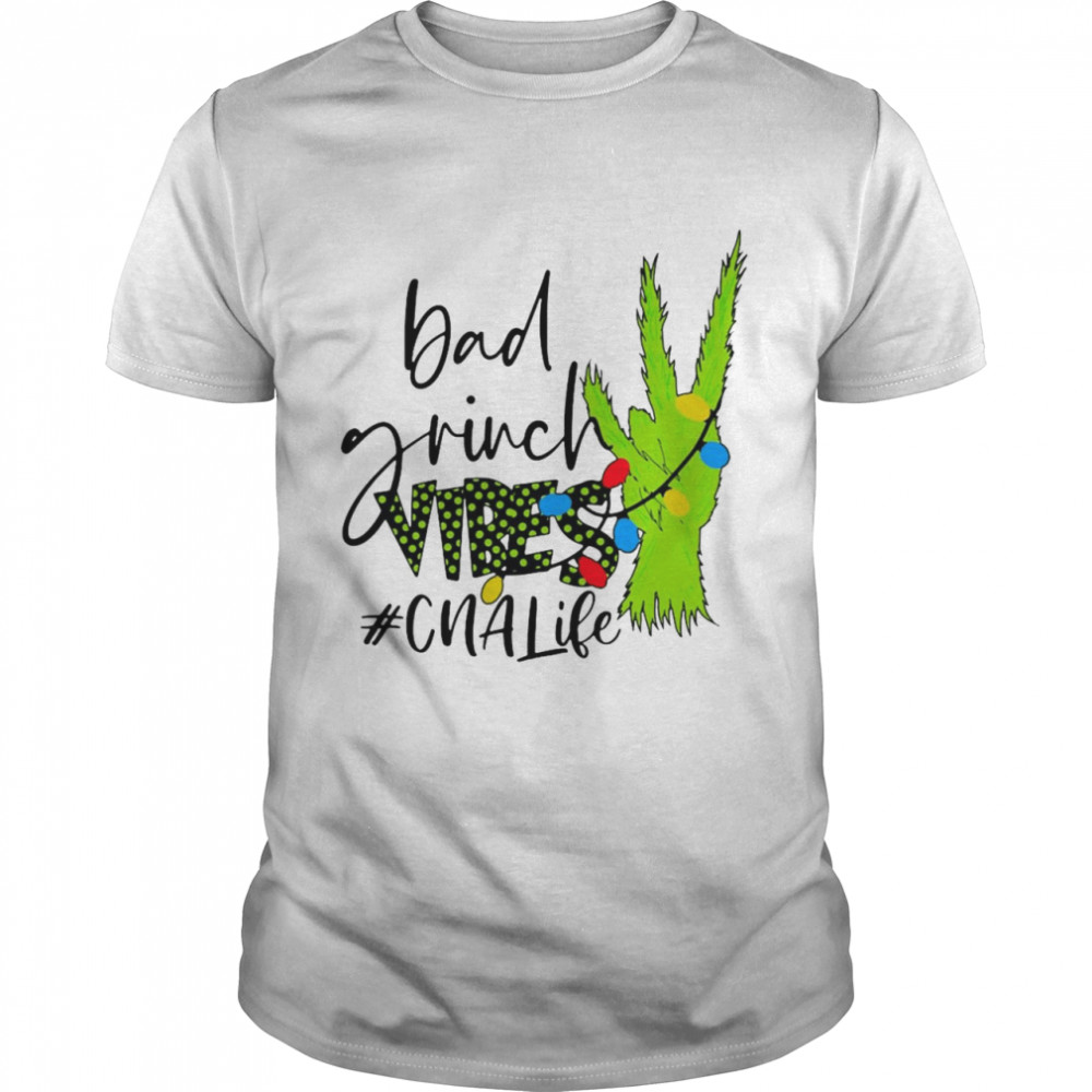 Bad Grinch Vibes CNA Life Christmas Sweater Shirt