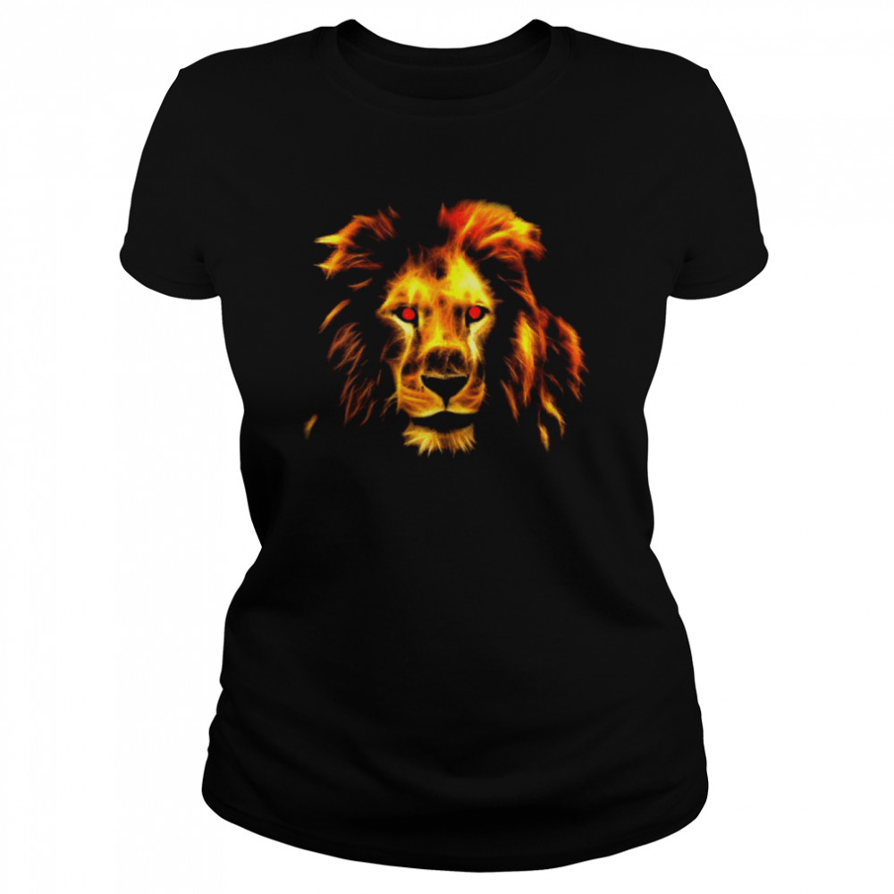 Bodybuilder Fierce Lion Face Beast Gym Rise & Grind  Classic Women's T-shirt