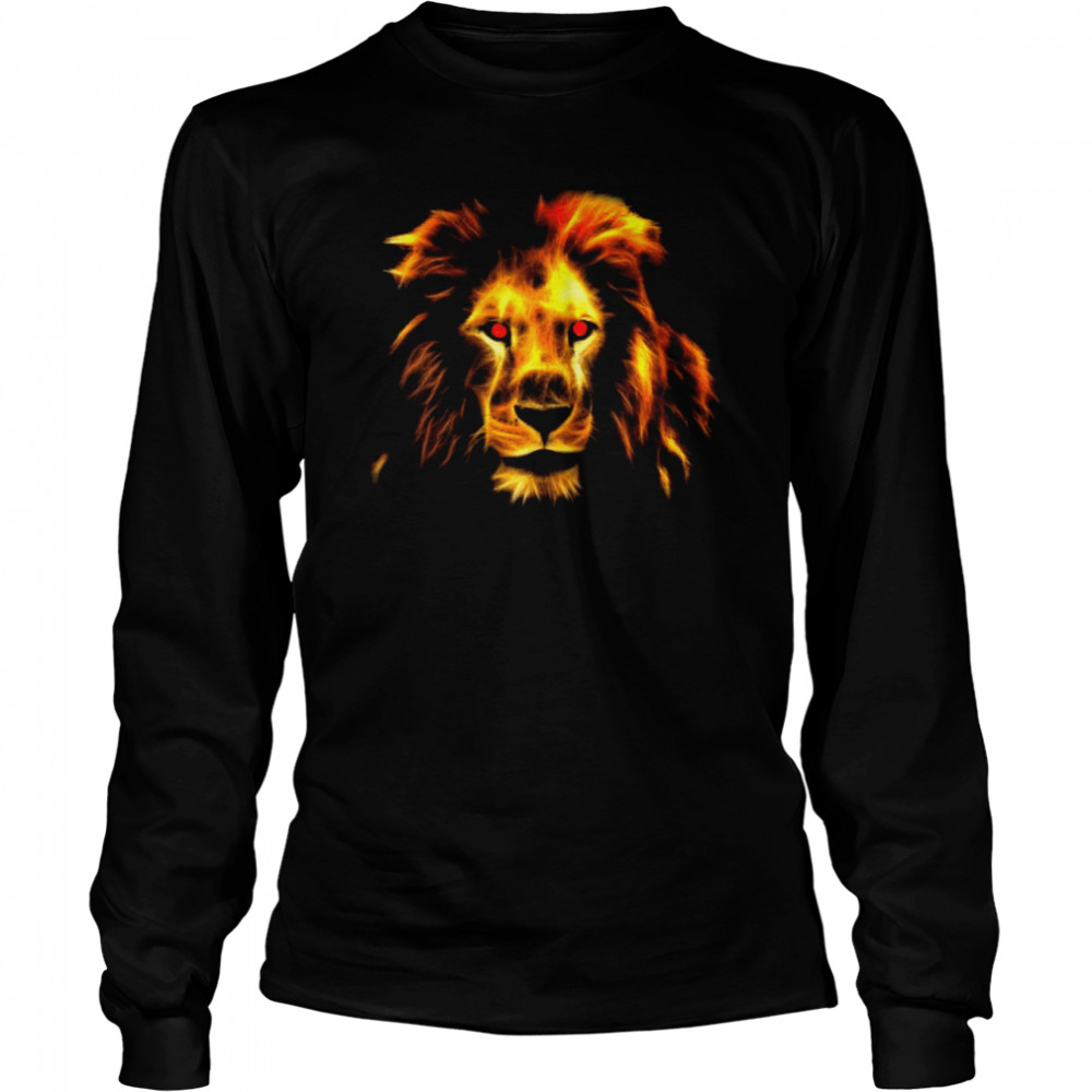 Bodybuilder Fierce Lion Face Beast Gym Rise & Grind  Long Sleeved T-shirt