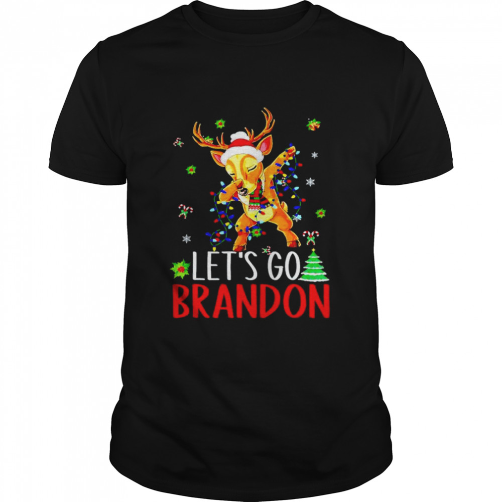 Lets Go Brandon Christmas Monogram shirt