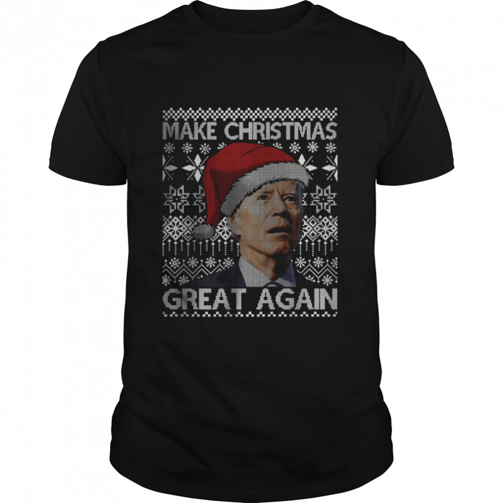 Make Christmas Great Again Anti Biden Ugly Christmas Sweater Shirt