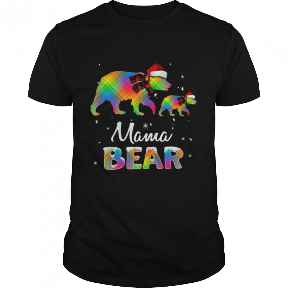Santa Bear Mama Christmas shirt