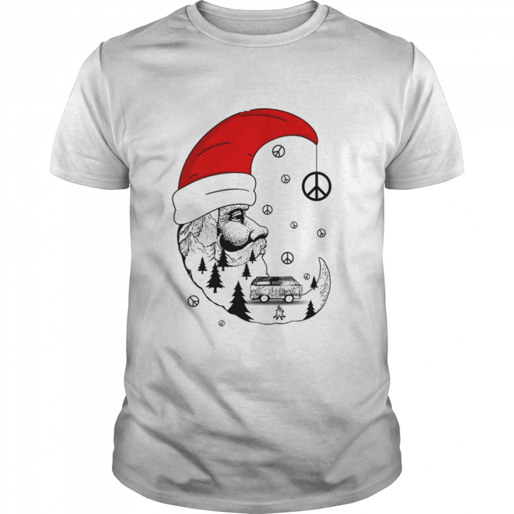 Santa Moon christmas shirt