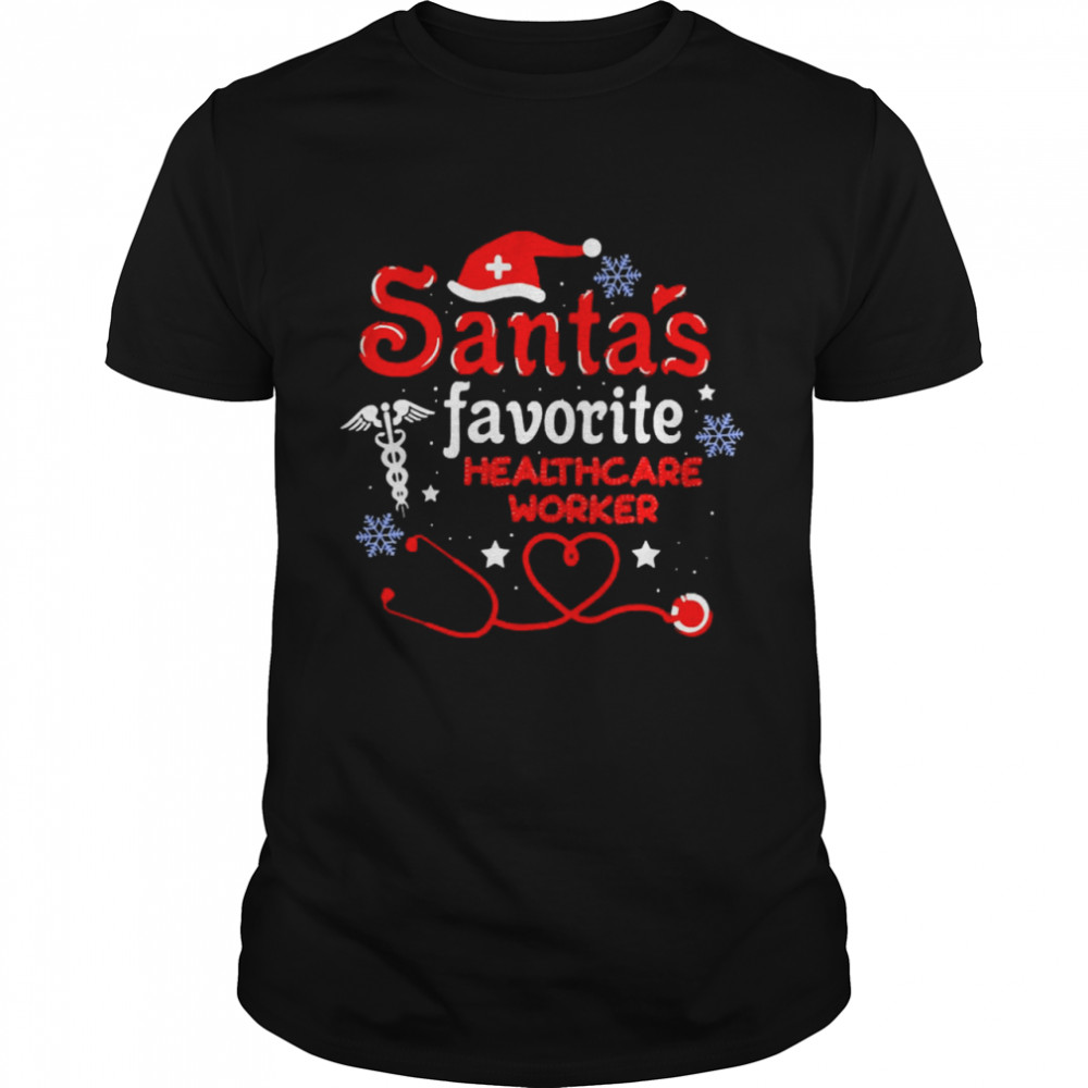 Santa’s Favorite Healthcare Worker Nurse Christmas Sweater Shirt