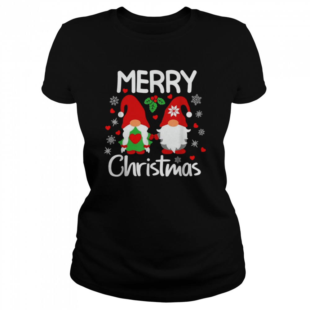 Gnome Gnomies Xmas Holiday Snow Christmas  Classic Women's T-shirt