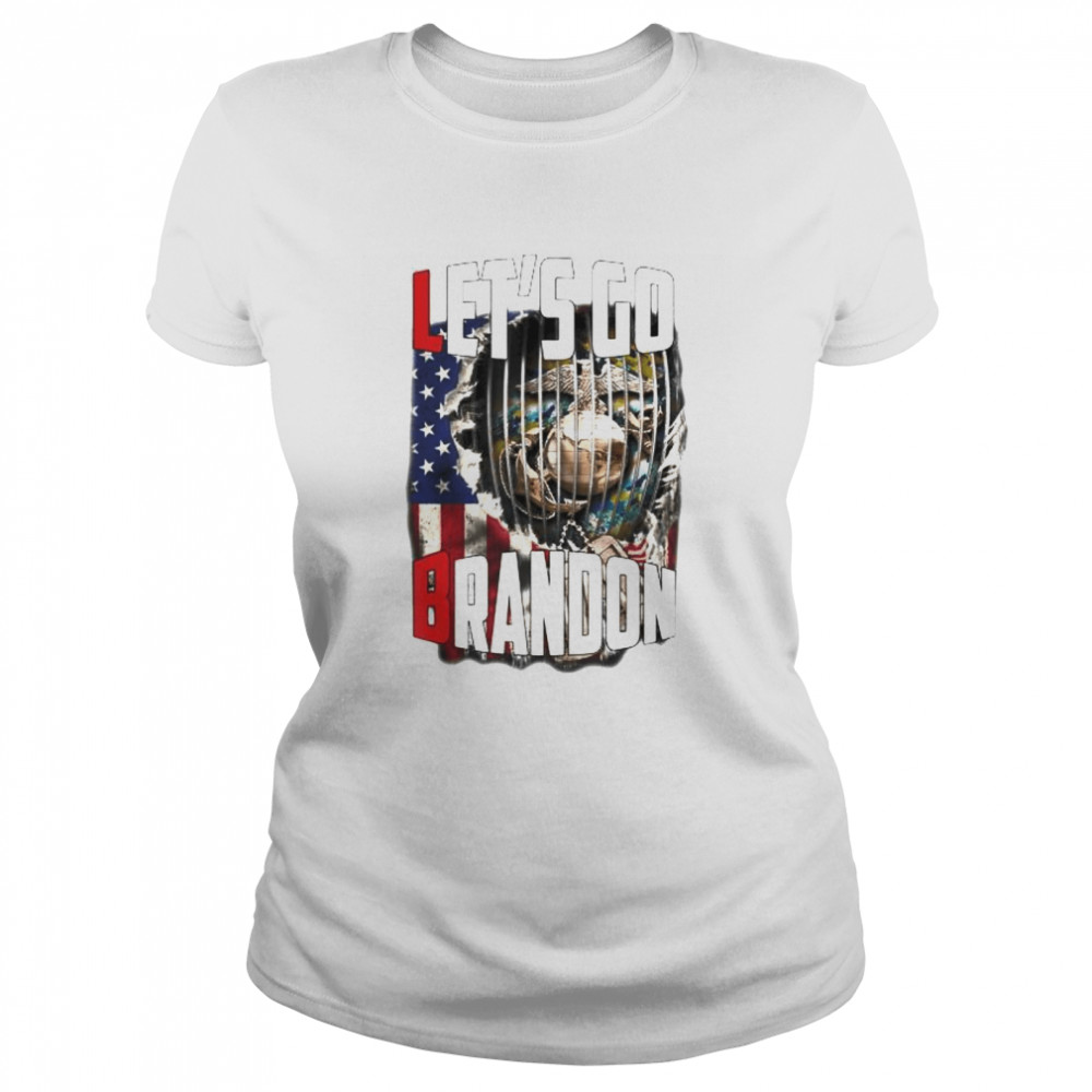 let’s Go Branson Brandon Conservative Anti Liberal US Flag shirt Classic Women's T-shirt