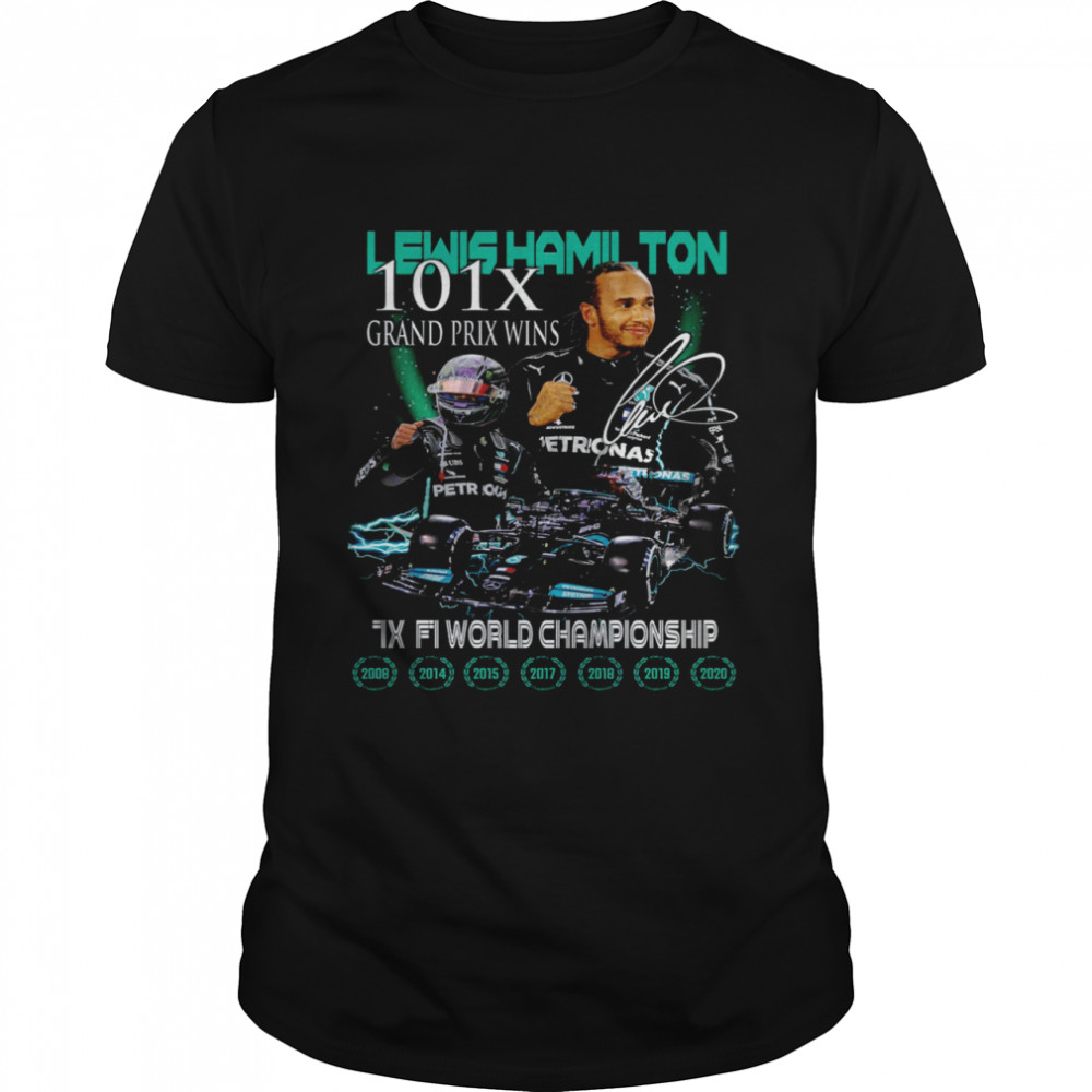 Lewis hamilton 101x grand prix wins fi world championship shirt