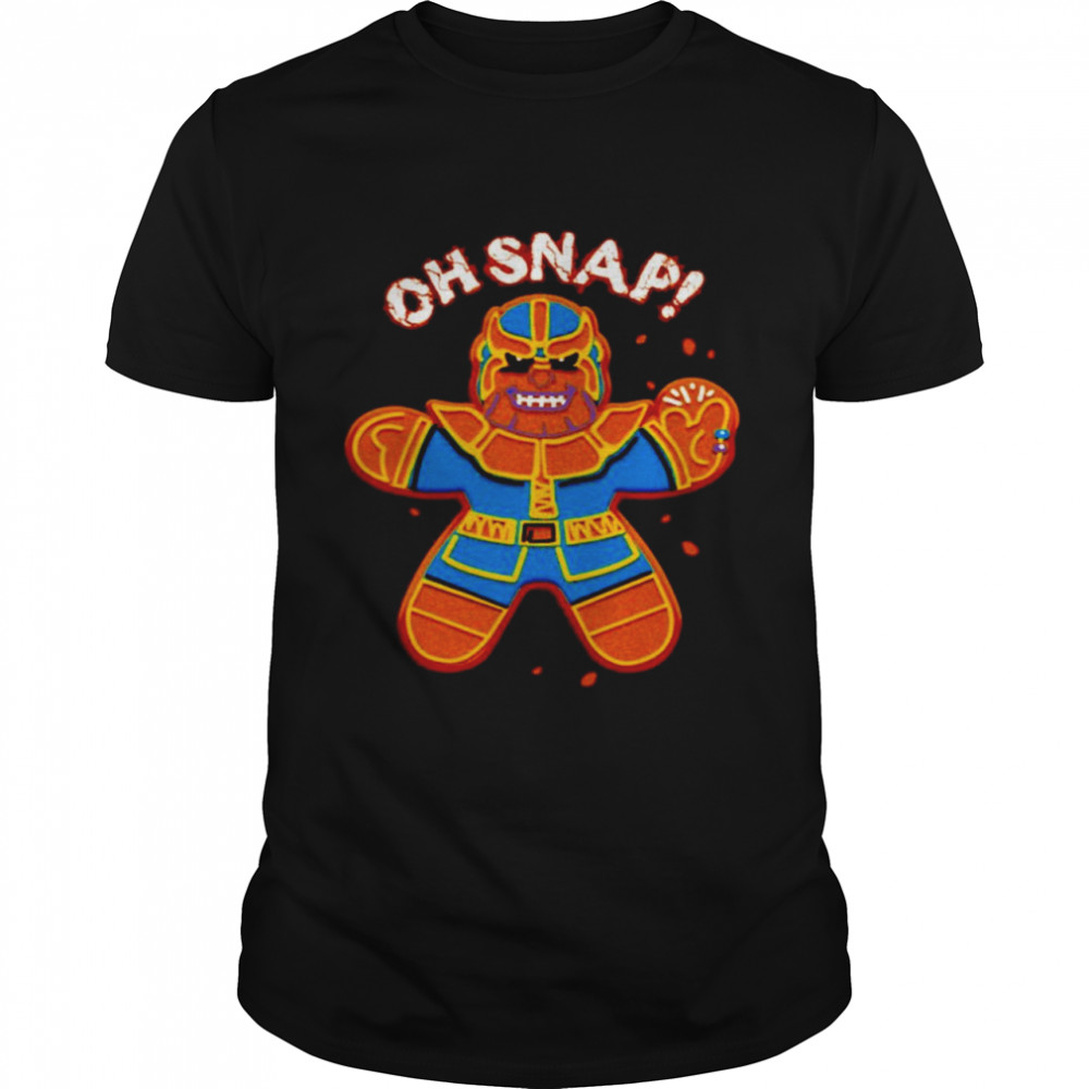 Marvel Christmas Thanos Gingerbread Oh Snap shirt