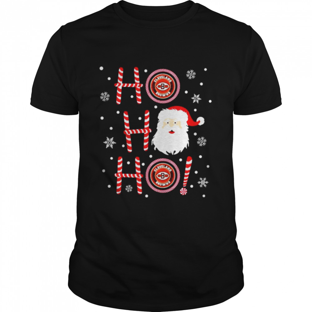 Santa Ho Ho Ho Cleveland Browns Christmas shirt