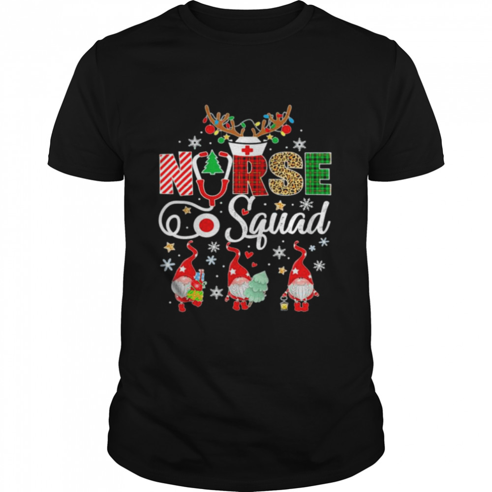 Christmas Nurse Crew Squad Xmas Nursing Pajamas T-Shirt