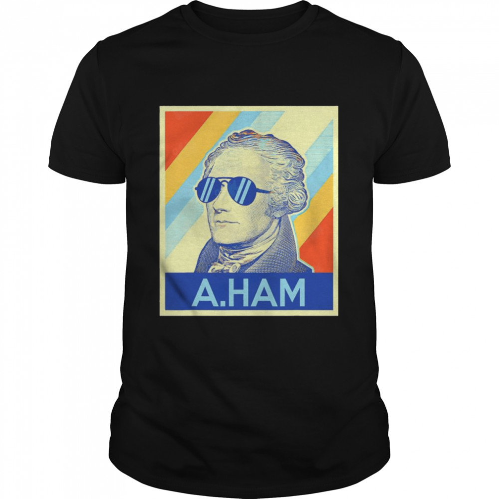 Hamilton Wearing Sunglasses Shirt